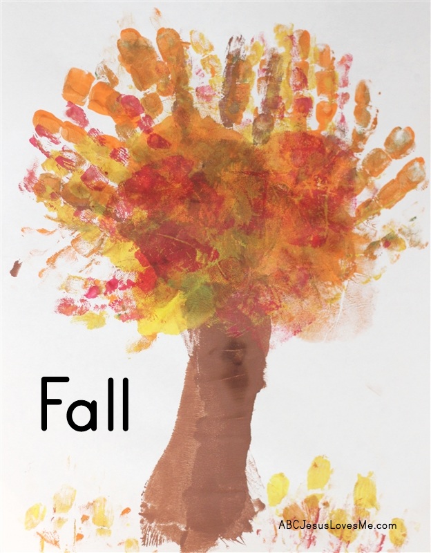 Fall Handprint Tree